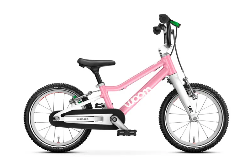Woom GO 2 Kids bike in Powder Pink