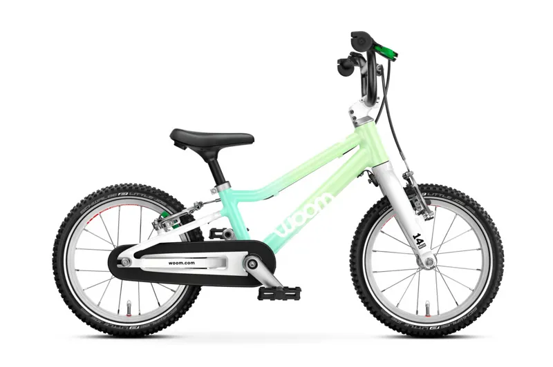Woom GO 2 Kids bike in Spearmint Crush