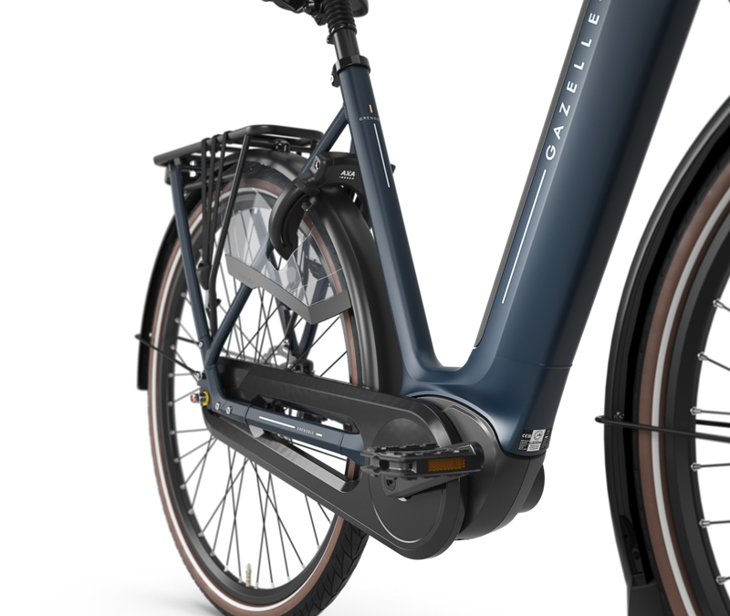 Gazelle Grenoble C8 HMB 2026 540Wh Low-Step Electric Bike in Blue Matte-1