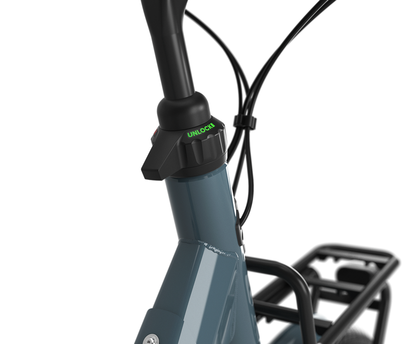 Gazelle Bloom C7 HMS 2025 418Wh Low-Step Electric Hybrid Bike in Mallard Blue-1