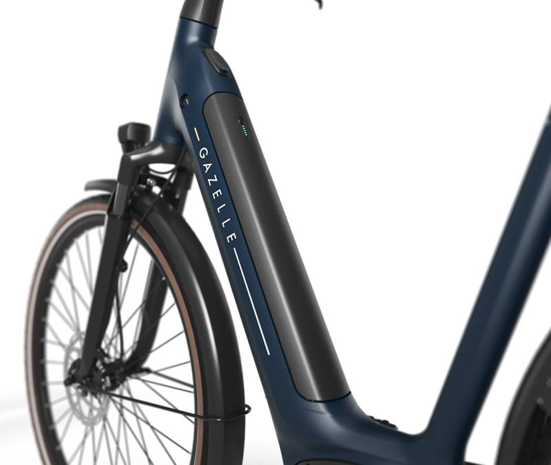 Gazelle Grenoble C8 HMB 2026 540Wh Low-Step Electric Bike in Blue Matte-3