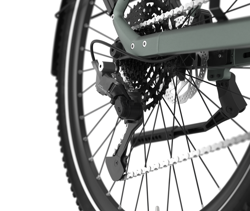 Gazelle Ultimate T11 HMB 2026 540Wh Electric Bike in Twilight Green-4