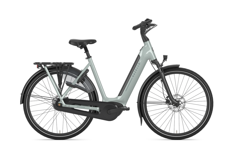 Gazelle Grenoble C8 HMB 2026 540Wh Low-Step Electric Bike in Olive Gloss