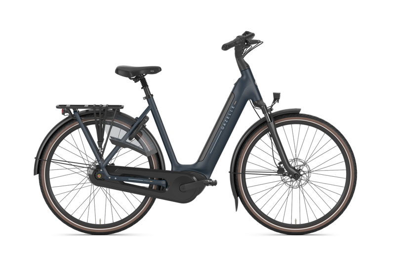 Gazelle Grenoble C8 HMB 2026 540Wh Low-Step Electric Bike in Blue Matte