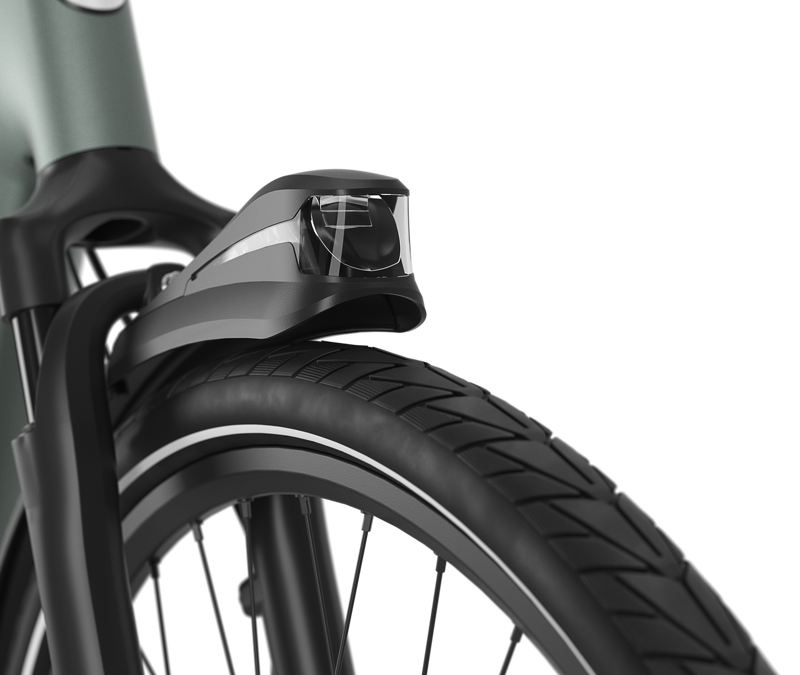 Gazelle Grenoble C8+ HMB 600Wh 2025 Low-Step Electric Hybrid Bike in Twilight Green-2