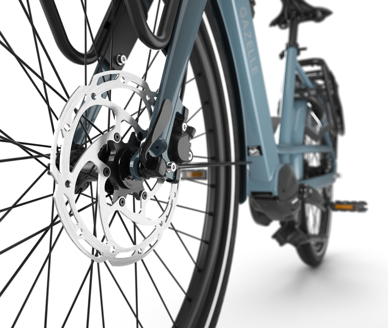 Gazelle Bloom C7 HMS 2025 418Wh Low-Step Electric Hybrid Bike in Mallard Blue-3