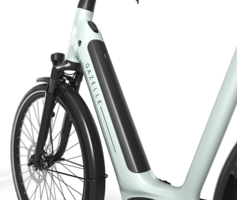 Gazelle Grenoble C8 HMB 2026 540Wh Low-Step Electric Bike in Olive Gloss-3