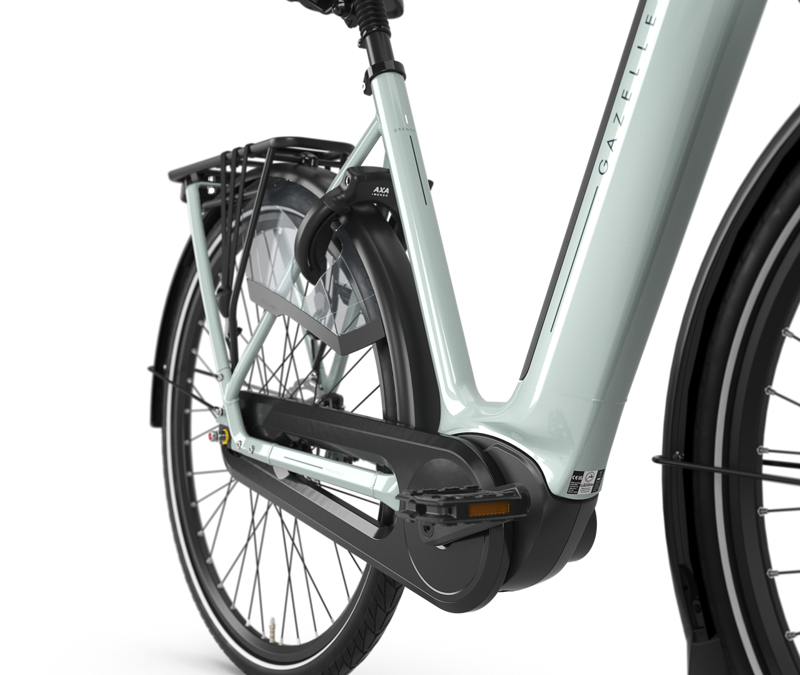 Gazelle Grenoble C8 HMB 2026 540Wh Low-Step Electric Bike in Olive Gloss-1