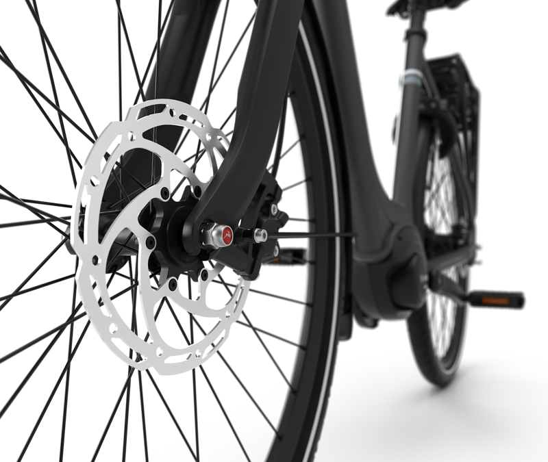 Gazelle Paris C7+ HMB 400Wh 2025 Low Step Through Electric Hybrid Bike in Anthracite-4