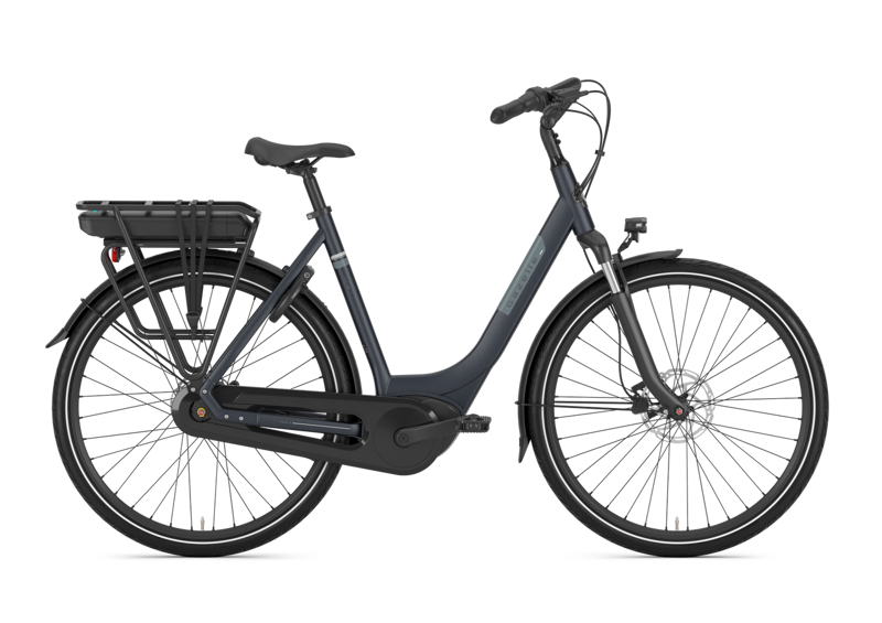 Gazelle Paris C7 HMB 400Wh 2025 Step Through Electric Hybrid Bike in Graphite Blue