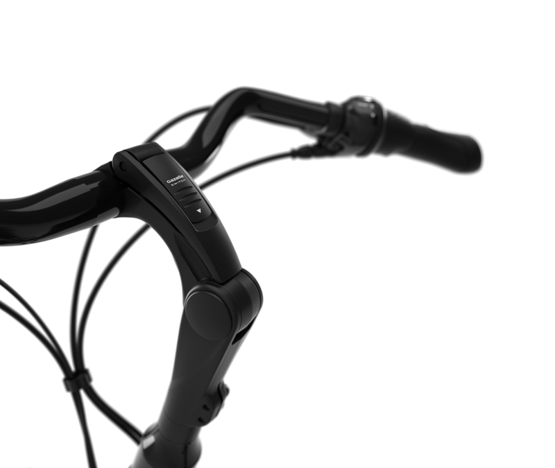 Gazelle Paris C7+ HMB 400Wh 2025 Low Step Through Electric Hybrid Bike in Anthracite-5