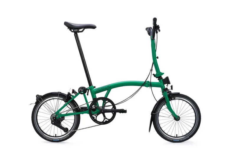 Brompton C Line 4 Speed Mid Handlebar 2026 Folding Bike in Palm Green