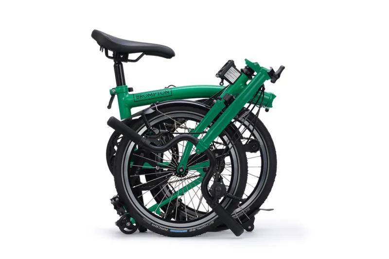 Brompton C Line 4 Speed Mid Handlebar 2026 Folding Bike in Palm Green-2