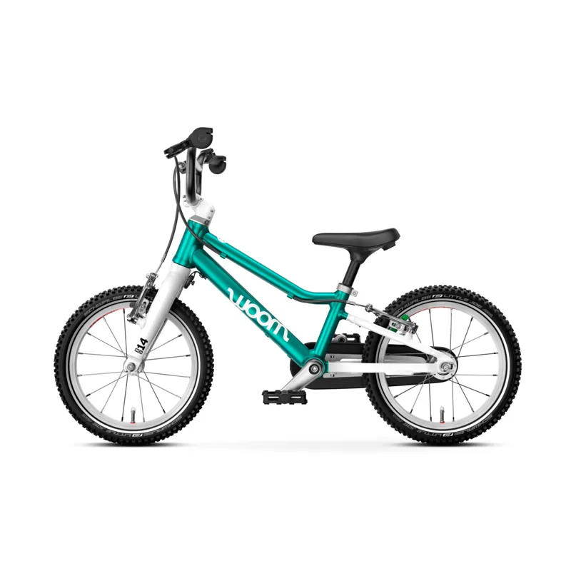 Woom GO 2 Kids Bike in Metallic Turquoise-2