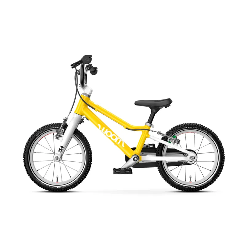 Woom GO 2 Kids bike in Vibrant Yellow-2