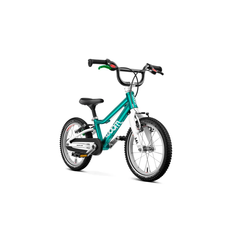 Woom GO 2 Kids Bike in Metallic Turquoise-1