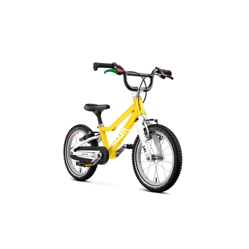 Woom GO 2 Kids bike in Vibrant Yellow-1