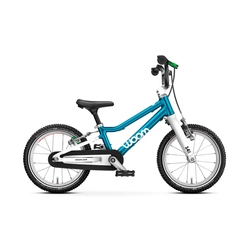 Woom GO 2 Kids Bike in Metallic Blue