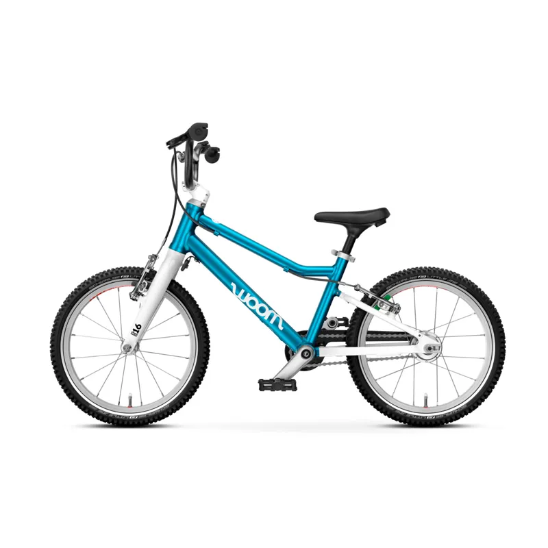 Woom GO 3 16 Automagic Kids Bike in Metallic Blue-1