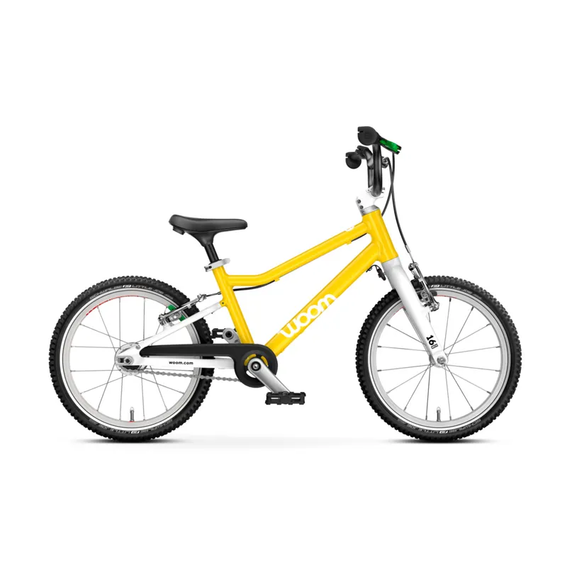 Woom GO 3 Automagic Kids Bike in Vibrant Yellow-2