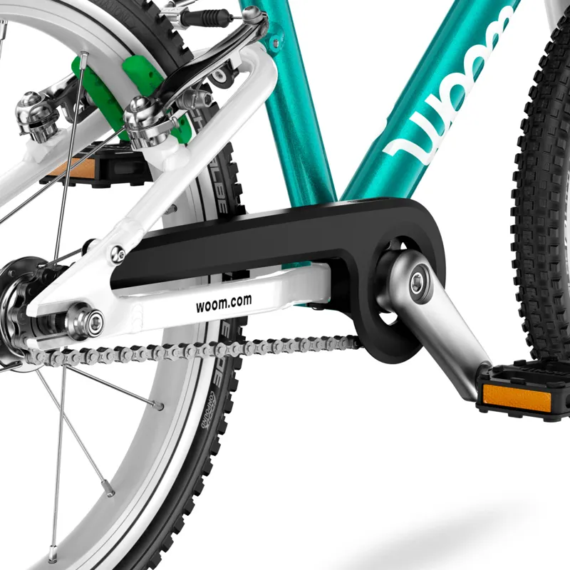 Woom GO 3 16 Automagic Kids Bike in Metallic Turquoise -4