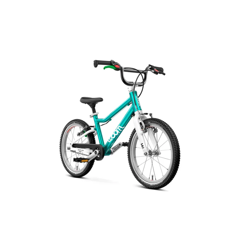Woom GO 3 Kids bike in Metallic Turquoise-1