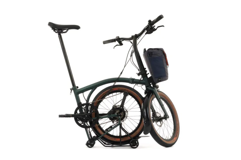 Brompton Electric G Line 4 Speed 2026 Folding Bike in Forest Green-1