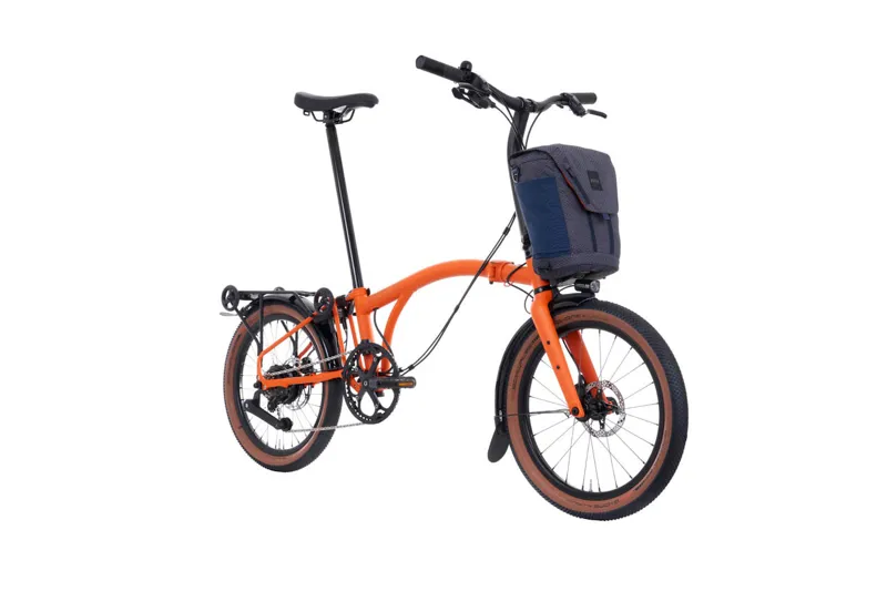 Brompton Electric G Line 4 Speed 2025 Folding Bike In Adventure Orange-1