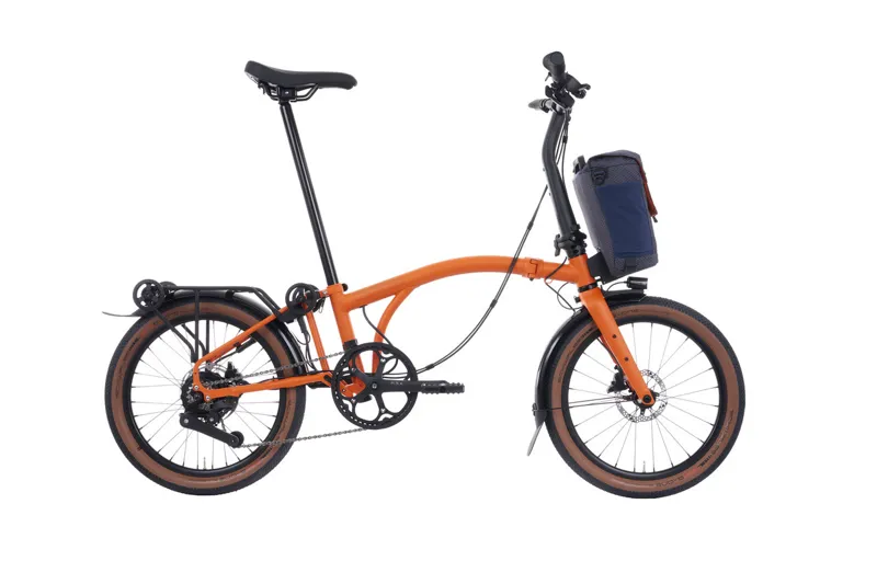 Brompton Electric G Line 4 Speed 2025 Folding Bike In Adventure Orange