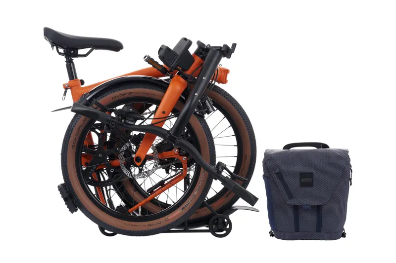 Brompton Electric G Line 4 Speed 2025 Folding Bike In Adventure Orange-3