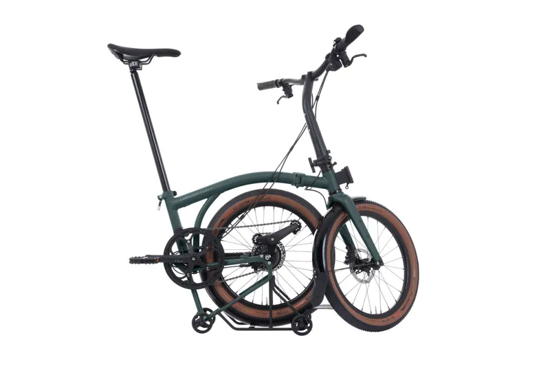 Brompton G Line With Rack 2025 Folding Bike in Forest Green-1