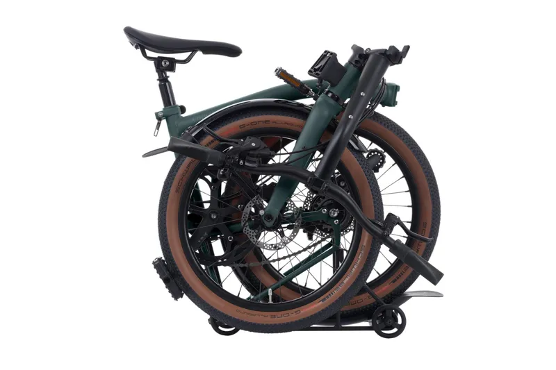 Brompton G Line With Rack 2025 Folding Bike in Forest Green-2