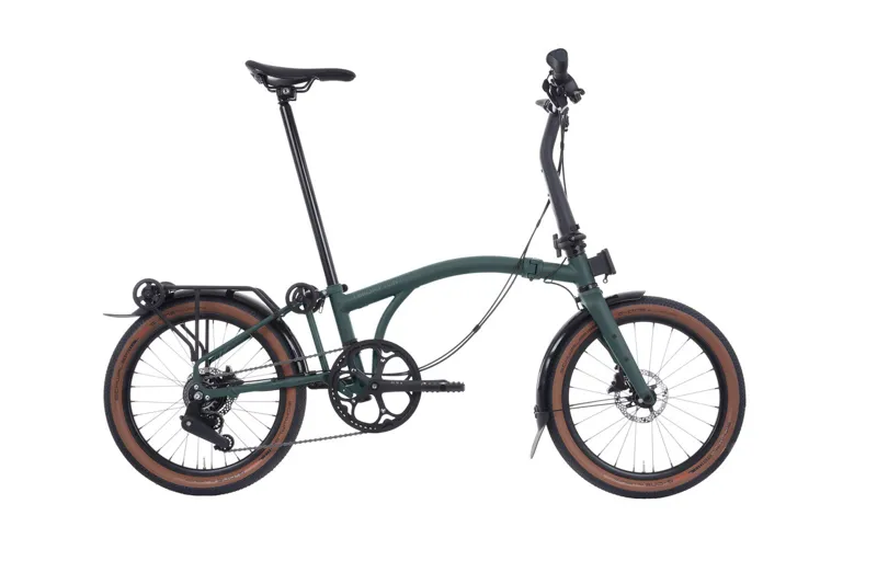 Brompton G Line 8 Speed 2026 Folding Bike W/ Rack in Forest Green