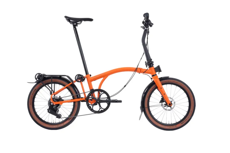 Brompton G Line With Rack 2025 Folding Bike in Adventure Orange