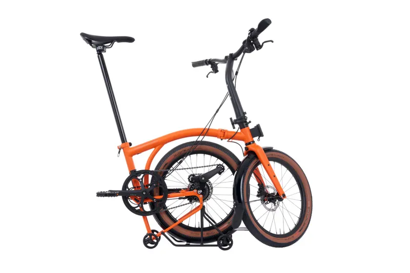 Brompton G Line With Rack 2025 Folding Bike in Adventure Orange-1