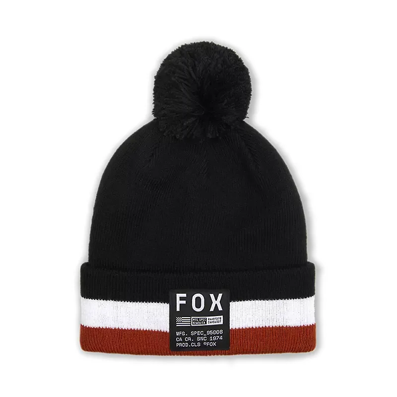 Fox Racing Fracture Pom Beanie in Black