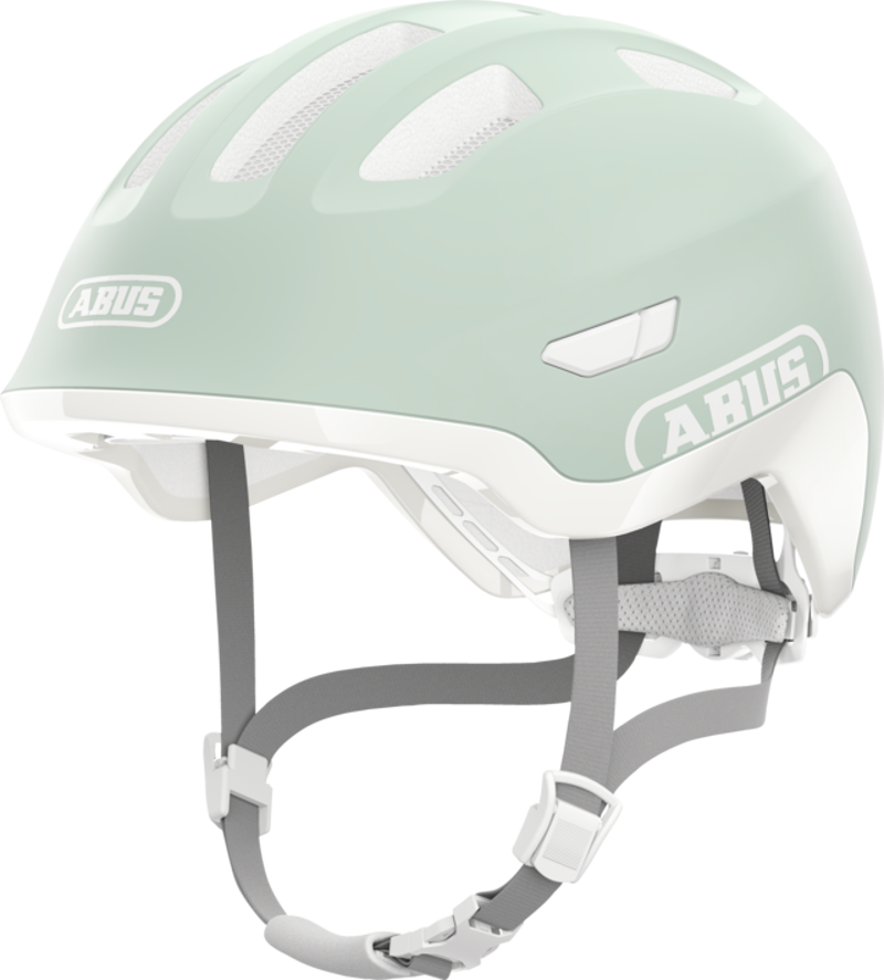Abus Smiley 3.0 Ace LED Kids Helmet in Pure Mint-1