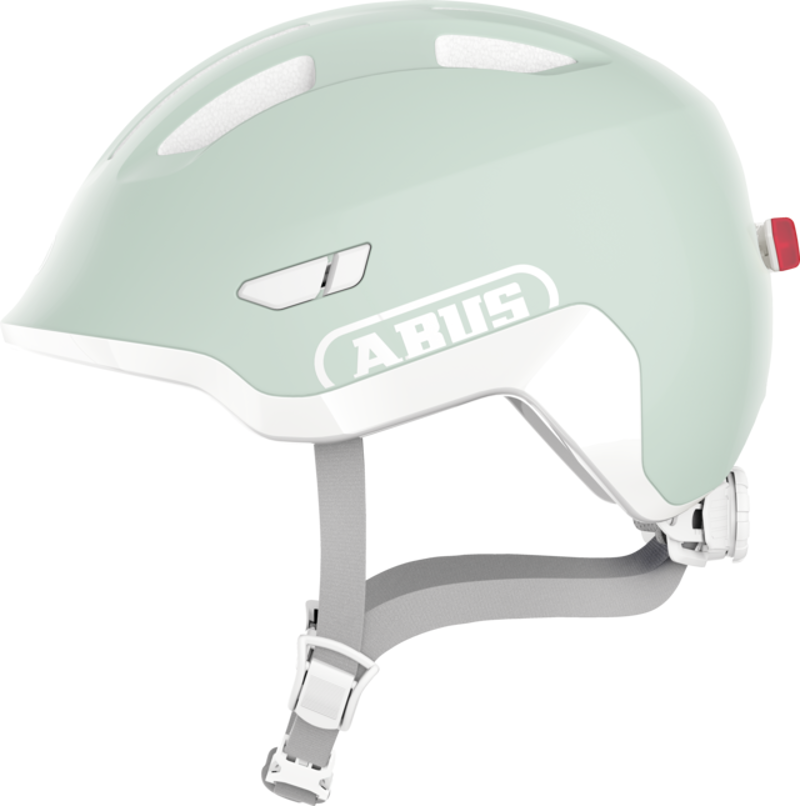 Abus Smiley 3.0 Ace LED Kids Helmet in Pure Mint