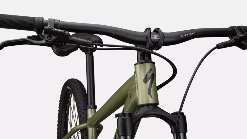 Specialized Rockhopper Comp Mountain Bike In Satin Metallic Oak Green/Smoke-2