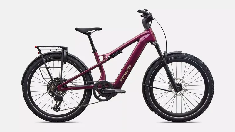 Specialized Vado X 3 5.0 Electric Hybrid Bike in Gloss Bordeaux Metallic