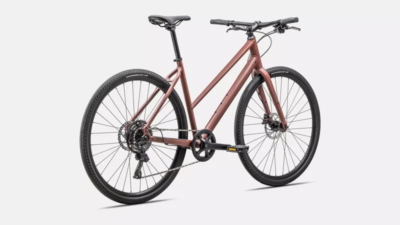 Specialized Sirrus X 2.0 Step-Through Hybrid Bike In Satin Spice/Deep Orange Reflective-2