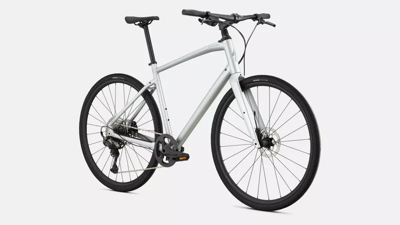 Specialized Sirrus X 4.0 2025 Hybrid Bike in Satin Silver Dust-1