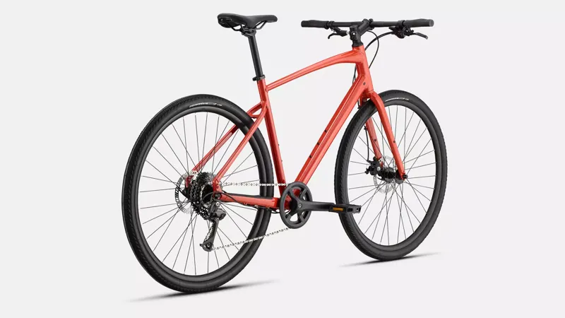 Specialized Sirrus X 1.0 Hybrid Bike In Deep Orange/Redwood-2