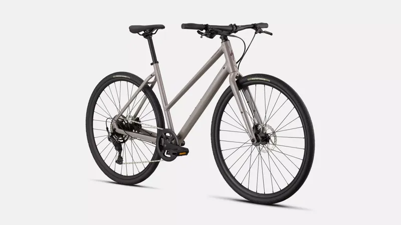 Specialized Sirrus X 2.0 2026 Step-Through Hybrid Bike in Desert Metallic-1