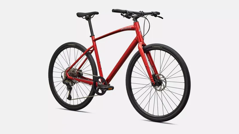 Specialized Sirrus X 3.0 Hybrid Bike in Gloss Cayenne Metallic-1