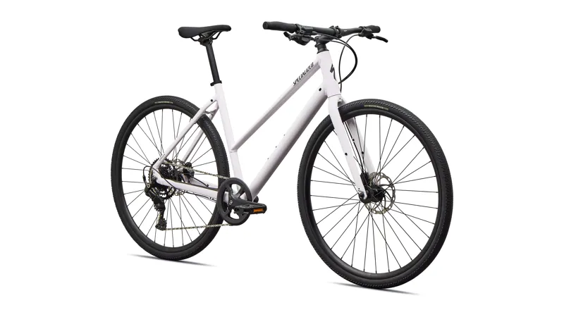 Specialized Sirrus X 2.0 Step-Through Hybrid Bike in Rose Shimmer-1