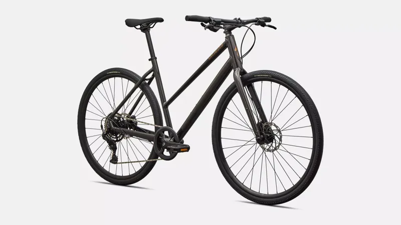 Specialized Sirrus X 2.0 Step-Through Hybrid Bike in Gloss Metallic Obsidian-1