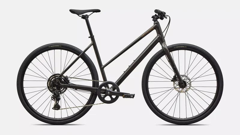 Specialized Sirrus X 2.0 Step-Through Hybrid Bike in Gloss Metallic Obsidian