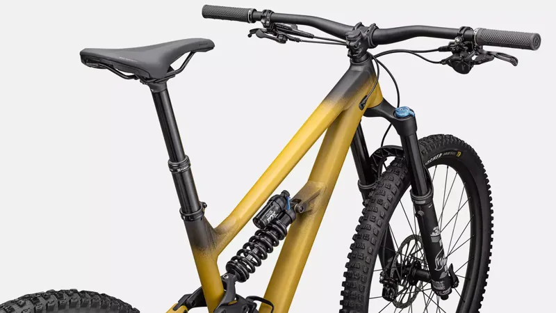 Specialized Status 2 170 Mountain Bike In Satin Harvest Gold Tint/Obsidian/Dune White-1