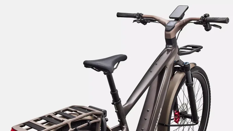 Specialized Turbo Vado 3 6.0 Electric Hybrid Bike in Gloss Warm Smoke Metallic-3